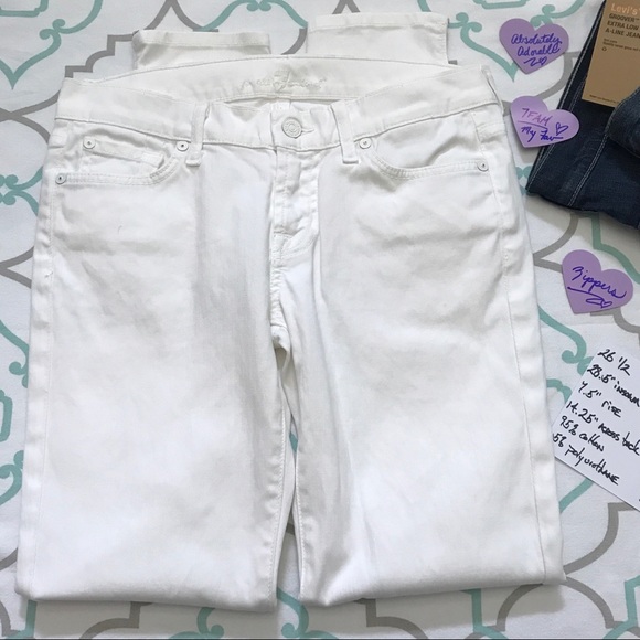 💙👖GORGEOUS! 7FAM ZIPPER ANKLE👖💙26 1/2 28.5” - Picture 15 of 16